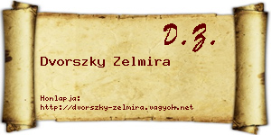 Dvorszky Zelmira névjegykártya